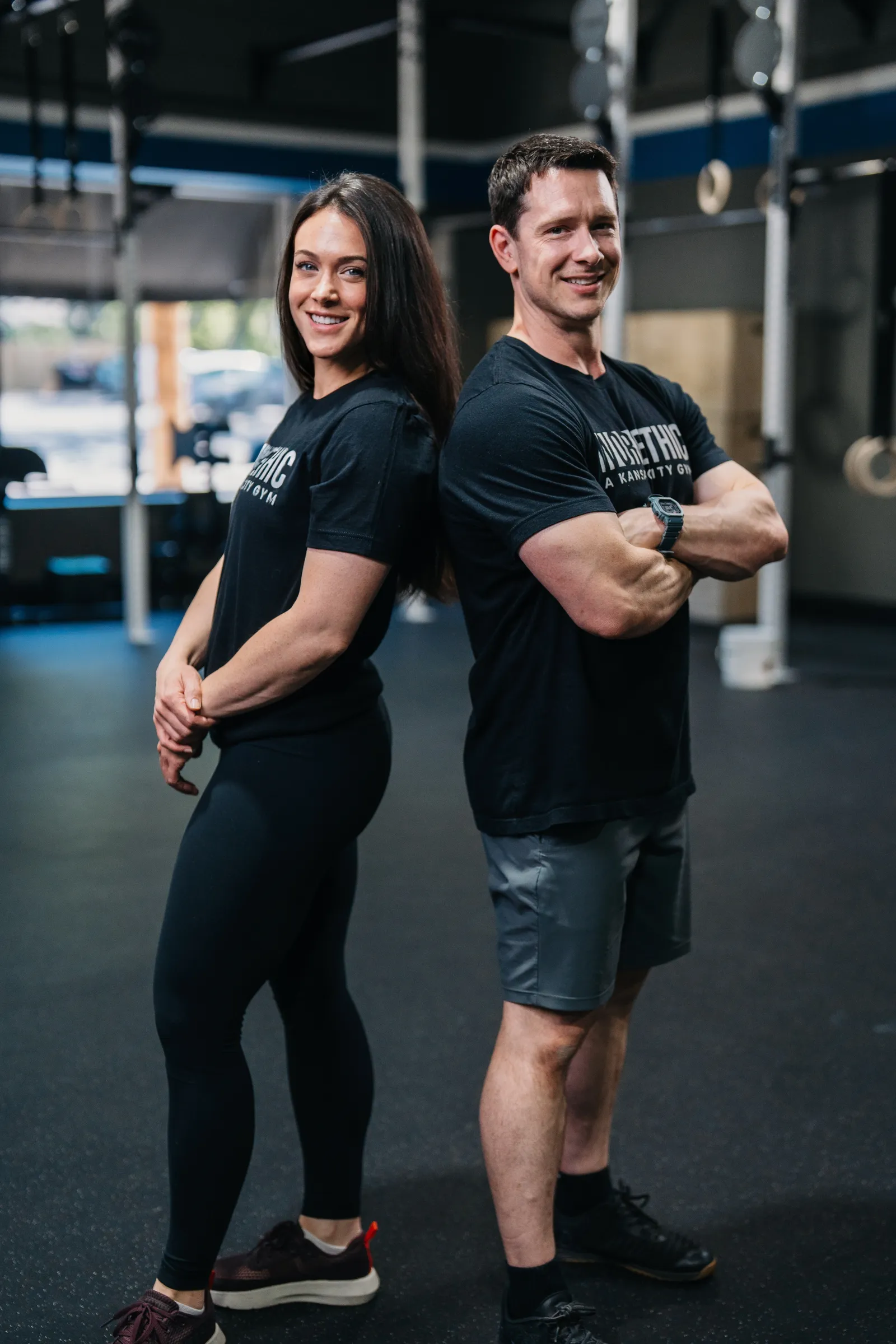Zach and Kaitlyn Forrest, coaches at Work Ethic KC in Midtown Kansas City